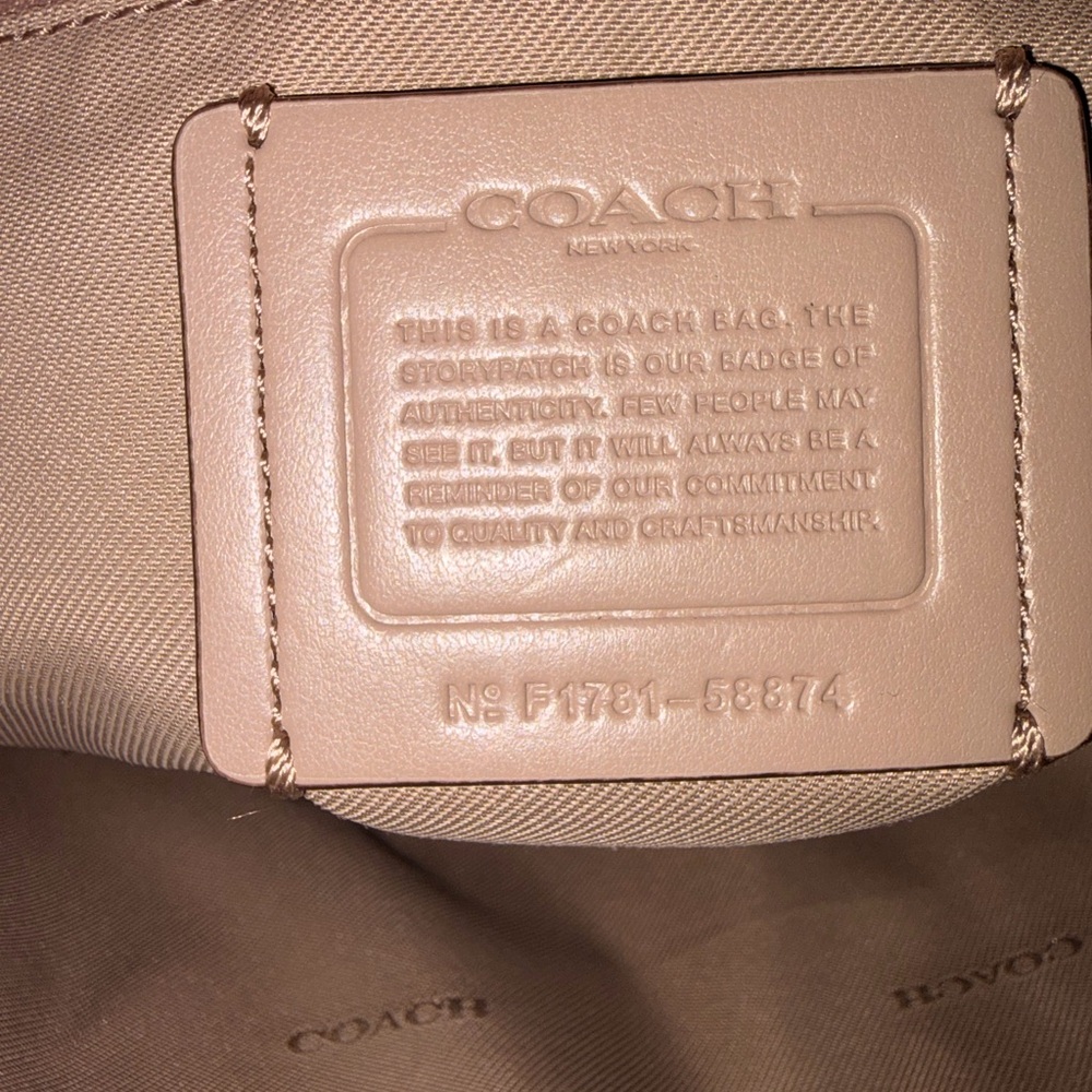 Coach Prairie Satchel Tan Pebbled Leather - Picture 4 of 4